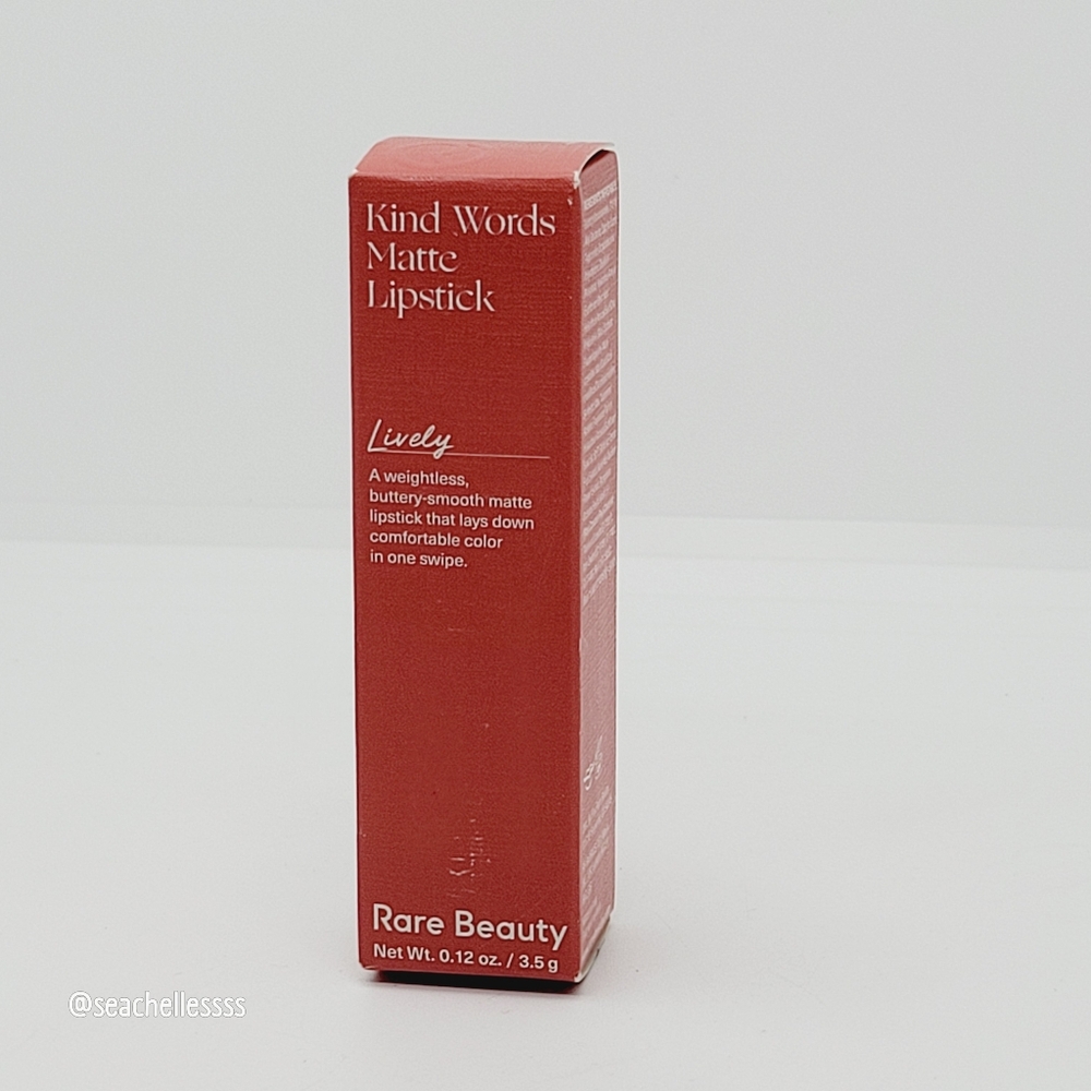 Rare Beauty Kind Words Matte Lipstick Lively Rose Pink Brand New In Box - Picture 7 of 8
